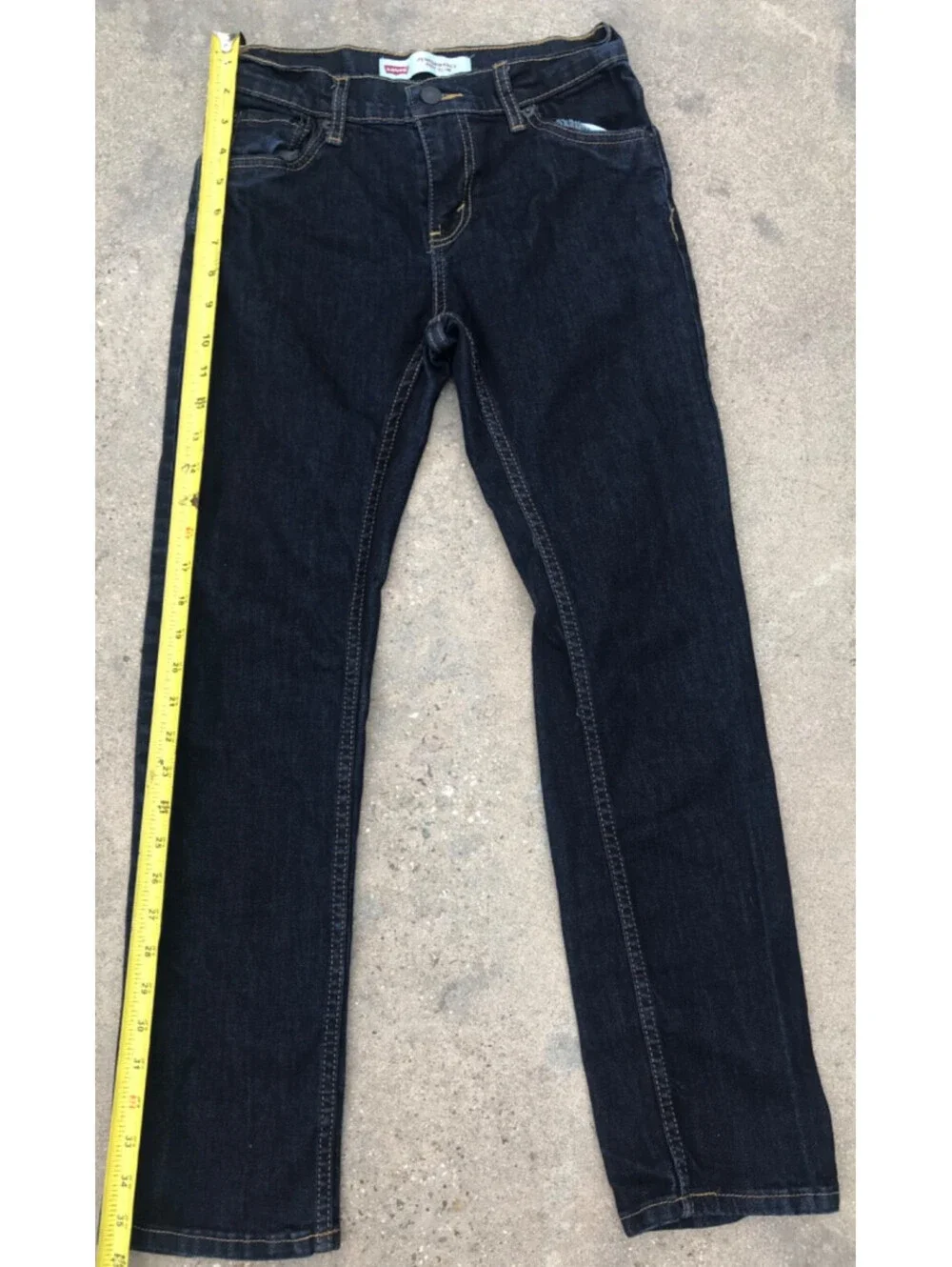 Levis 511 Performance Slim Youth 14 Reg 27x27 Blue Jeans Dark Wash No Fade